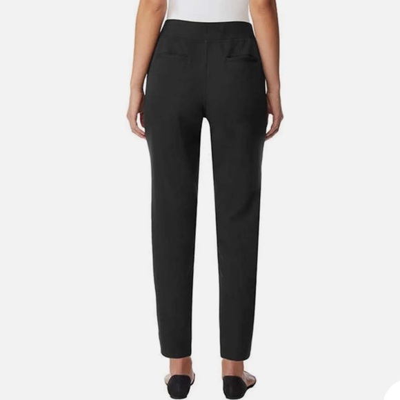 32 Degrees Cool Black Pants Ankle Length Knit Elastic Waist Tapered Smooth - Picture 2 of 9